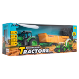 JOKO RC Traktor s vyklápacou vlečkou 1:24, na diaľkové ovládanie, zelený