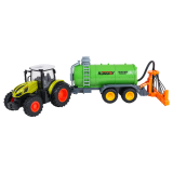 JOKO RC Traktor s cisternou a postrekovačom, LED svetlo, na diaľkové ovládanie 1:24, zelený