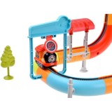 JOKO Magnetické kocky, Magnetická Vlaková Autodráha 114ks, vláčik na batérie so svetlom a zvukom, USB nabíjačka