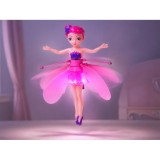 JOKO Flying Fairy Lietajúca Víla s Krídlami ovládaná Rukou so svetlom, usb nabíjací kábel, ružová