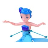 JOKO Flying Fairy Lietajúca Víla s Krídlami ovládaná Rukou so svetlom, usb nabíjací kábel, ružová