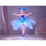 JOKO Flying Fairy Lietajúca Víla s Krídlami ovládaná Rukou so svetlom, usb nabíjací kábel, ružová