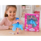 JOKO Flying Fairy Lietajúca Víla s Krídlami ovládaná Rukou so svetlom, usb nabíjací kábel, ružová