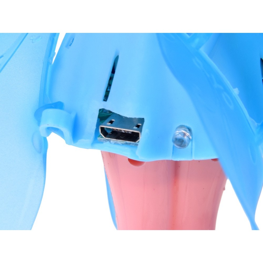 JOKO Flying Fairy Lietajúca Víla s Krídlami ovládaná Rukou so svetlom, usb nabíjací kábel, ružová