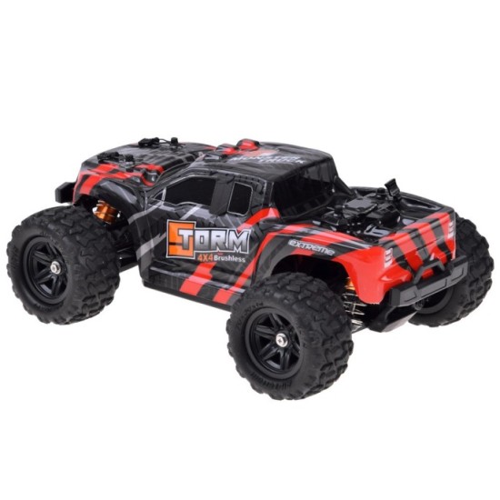 JOKO RC Auto Buggy Off-Road Ligting 4x4, bezkefový motor, na diaľkové ovládanie 1:18, čierne