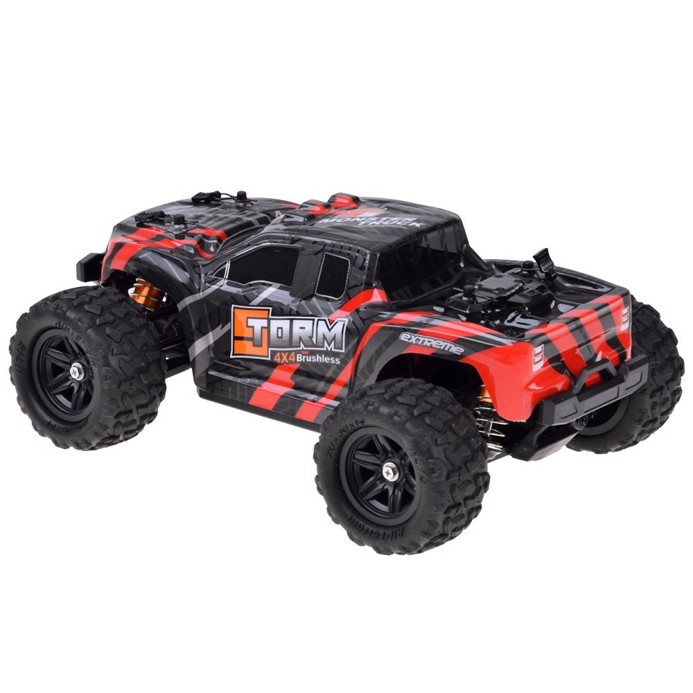 JOKO RC Auto Buggy Off-Road Ligting 4x4, bezkefový motor, na diaľkové ovládanie 1:18, čierne