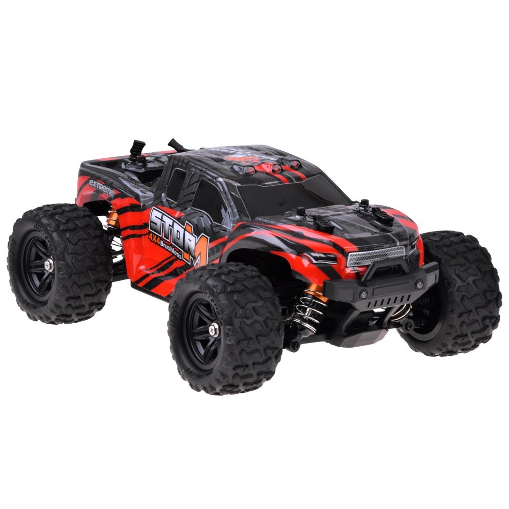 JOKO RC Auto Buggy Off-Road Ligting 4x4, bezkefový motor, na diaľkové ovládanie 1:18, čierne
