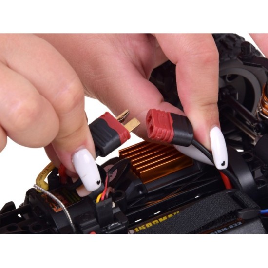 JOKO RC Auto Buggy Off-Road Ligting 4x4, bezkefový motor, na diaľkové ovládanie 1:18, čierne