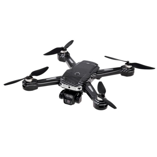 JOKO RC Dron A19P, Kvadrokoptéera s HD Kamerou, skladací, púzdro, diaľkové ovládanie s obrazovkou, Bezkartáčové 4 motory, čierny