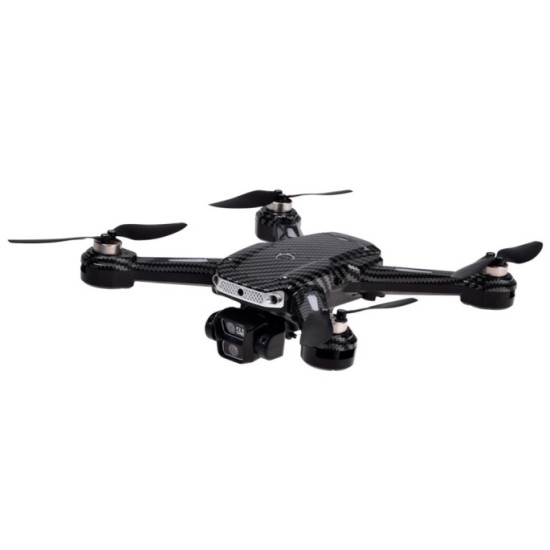 JOKO RC Dron A19P, Kvadrokoptéera s HD Kamerou, skladací, púzdro, diaľkové ovládanie s obrazovkou, Bezkartáčové 4 motory, čierny