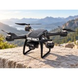 JOKO RC Dron A19P, Kvadrokoptéera s HD Kamerou, skladací, púzdro, diaľkové ovládanie s obrazovkou, Bezkartáčové 4 motory, čierny