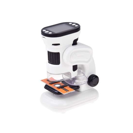 JOKO Digitálny detský mikroskop s 1000x obrazovkou, 2” LED kamerou, Funkcia Nahrávani, biely