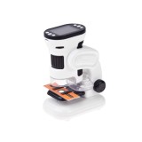 JOKO Digitálny detský mikroskop s 1000x obrazovkou, 2” LED kamerou, Funkcia Nahrávani, biely