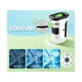 JOKO Digitálny detský mikroskop s 1000x obrazovkou, 2” LED kamerou, Funkcia Nahrávani, biely