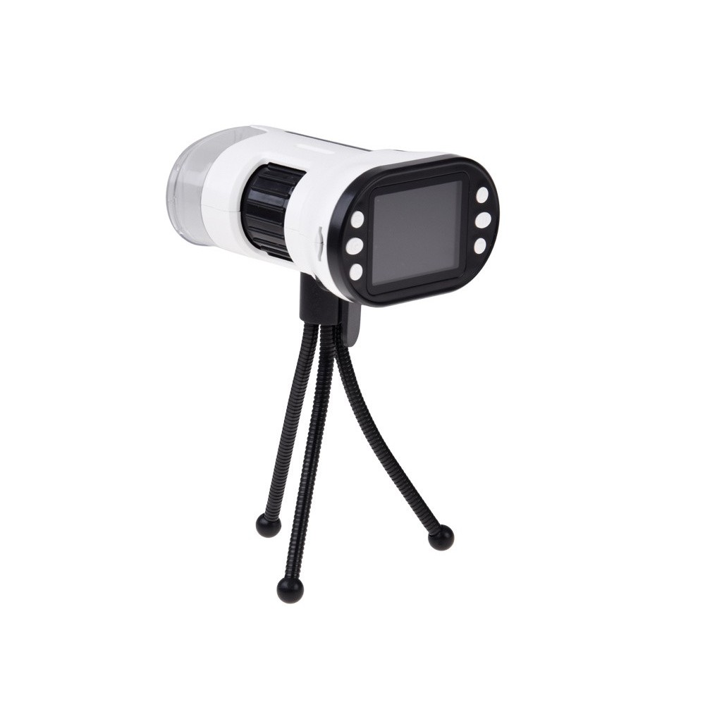 JOKO Digitálny detský mikroskop s 1000x obrazovkou, 2” LED kamerou, Funkcia Nahrávani, biely