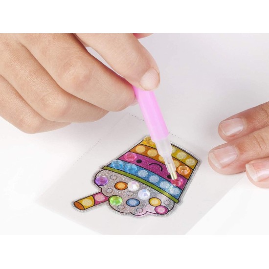 JOKO Kreatívna súprava 5D Diamantové obrázky MAGIC, Diamantové maľovanie pre deti, sladkosti, zmrzlina