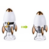 JOKO Detský Projektor Vesmírna raketa s Lampou 3v1, nočné LED svetlo, projektor Vesmír a Bluetooth reproduktor, USB nabíjačka