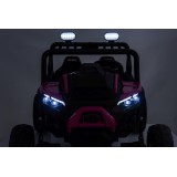 JOKO Elektrické autíčko Buggy Sport OUTLAND 4x200W, Dvojmiestne kožené sedadlo, Penové kolesá, Nosnosť 50kg, ružové