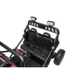 JOKO Elektrické autíčko Buggy Sport OUTLAND 4x200W, Dvojmiestne kožené sedadlo, Penové kolesá, Nosnosť 50kg, ružové