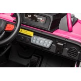 JOKO Elektrické autíčko Buggy Sport OUTLAND 4x200W, Dvojmiestne kožené sedadlo, Penové kolesá, Nosnosť 50kg, ružové