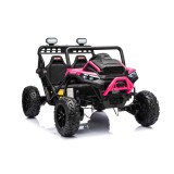 JOKO Elektrické autíčko Buggy Sport OUTLAND 4x200W, Dvojmiestne kožené sedadlo, Penové kolesá, Nosnosť 50kg, ružové