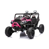 JOKO Elektrické autíčko Buggy Sport OUTLAND 4x200W, Dvojmiestne kožené sedadlo, Penové kolesá, Nosnosť 50kg, ružové