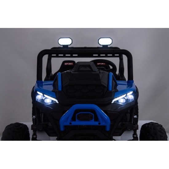 JOKO Elektrické autíčko Buggy Sport OUTLAND 4x200W, Dvojmiestne kožené sedadlo, Penové kolesá, Nosnosť 50kg, modré
