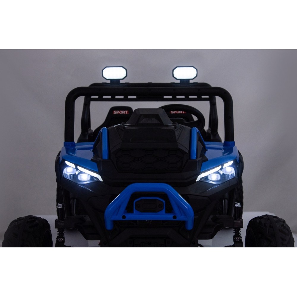JOKO Elektrické autíčko Buggy Sport OUTLAND 4x200W, Dvojmiestne kožené sedadlo, Penové kolesá, Nosnosť 50kg, modré