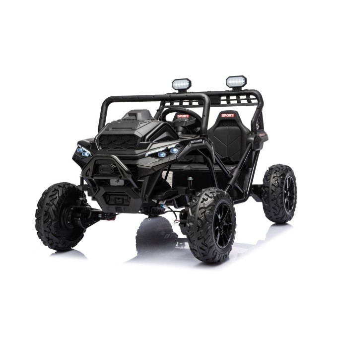JOKO Elektrické autíčko Buggy Sport OUTLAND 4x200W, Dvojmiestne kožené sedadlo, Penové kolesá, Nosnosť 50kg, čierne
