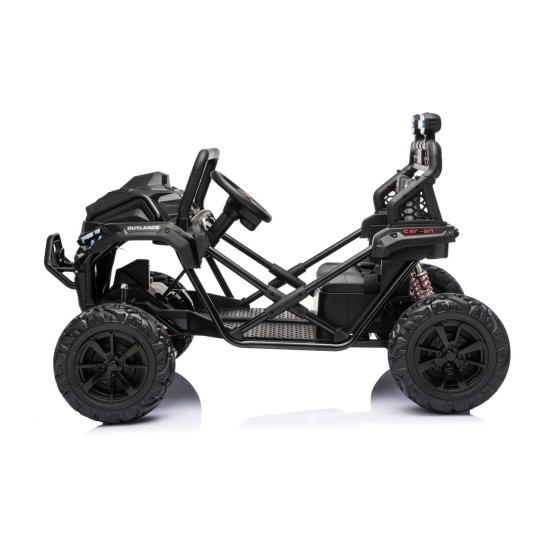 JOKO Elektrické autíčko Buggy Sport OUTLAND 4x200W, Dvojmiestne kožené sedadlo, Penové kolesá, Nosnosť 50kg, čierne