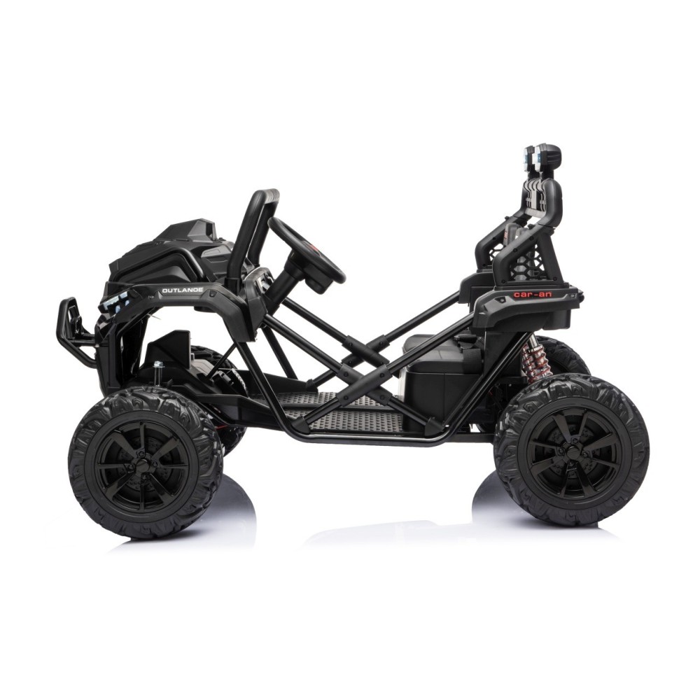 JOKO Elektrické autíčko Buggy Sport OUTLAND 4x200W, Dvojmiestne kožené sedadlo, Penové kolesá, Nosnosť 50kg, čierne