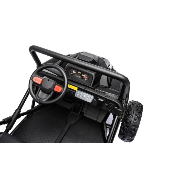 JOKO Elektrické autíčko Buggy Sport OUTLAND 4x200W, Dvojmiestne kožené sedadlo, Penové kolesá, Nosnosť 50kg, čierne