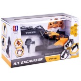 JOKO RC Bager Volvo s vymeniteľnými hrotmi 3v1, pneumatické kladivo, bager s drapákom, lopta,svetlo, zvuk