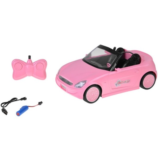 JOKO RC Auto Kabriolet na diaľkové ovládanie so svetlom, ružové