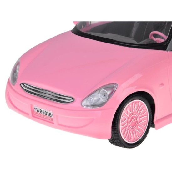 JOKO RC Auto Kabriolet na diaľkové ovládanie so svetlom, ružové