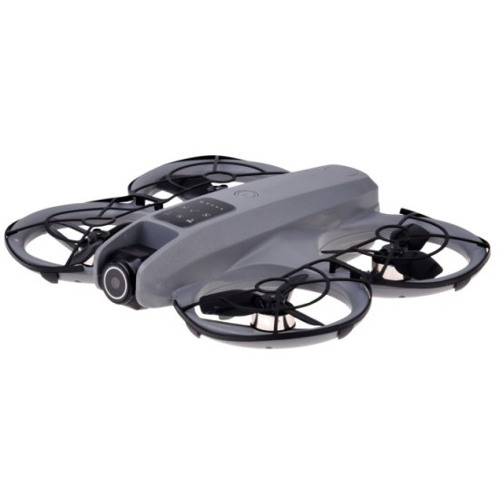 JOKO RC Dron s kamerou, Kvadrokoptéra na diaľkové ovládanie s LCD obrazovkou, sivý