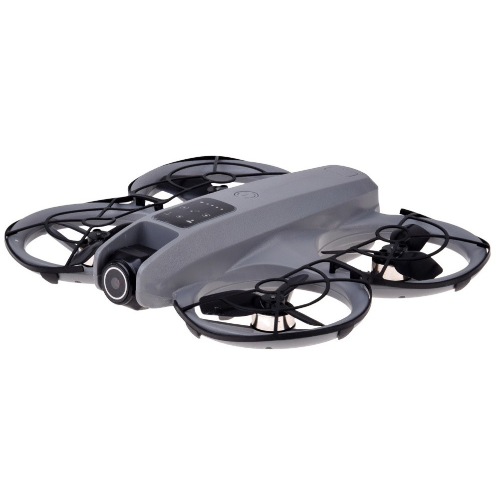 JOKO RC Dron s kamerou, Kvadrokoptéra na diaľkové ovládanie s LCD obrazovkou, sivý