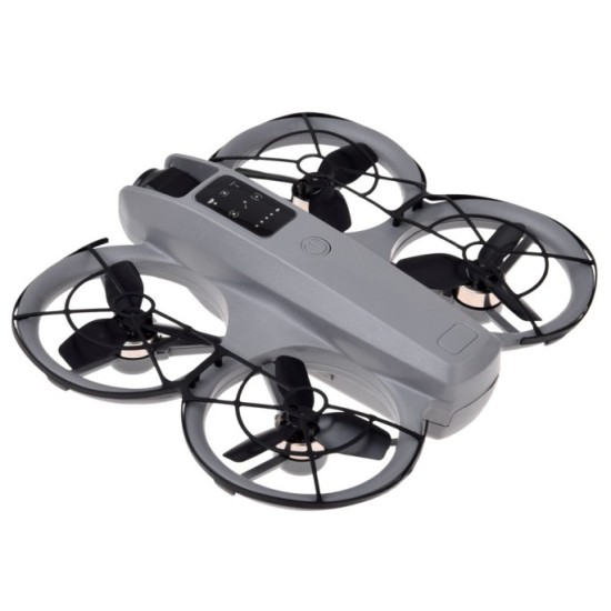 JOKO RC Dron s kamerou, Kvadrokoptéra na diaľkové ovládanie s LCD obrazovkou, sivý