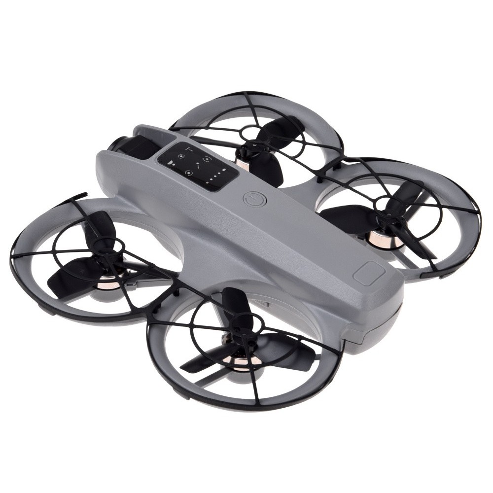 JOKO RC Dron s kamerou, Kvadrokoptéra na diaľkové ovládanie s LCD obrazovkou, sivý