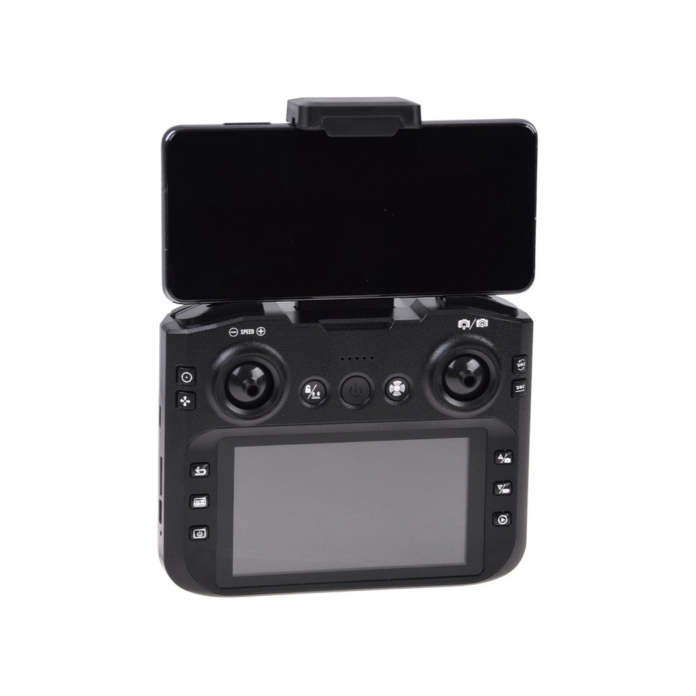 JOKO RC Dron s kamerou, Kvadrokoptéra na diaľkové ovládanie s LCD obrazovkou, sivý