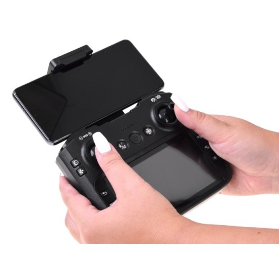 JOKO RC Dron s kamerou, Kvadrokoptéra na diaľkové ovládanie s LCD obrazovkou, sivý
