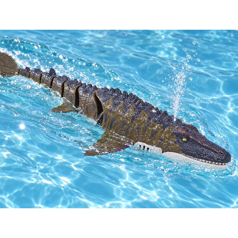 RC Dinosaurus Mosasaurus Vodný Dinosaurus 40cm na diaľkové ovládnie, pláva vo vode
