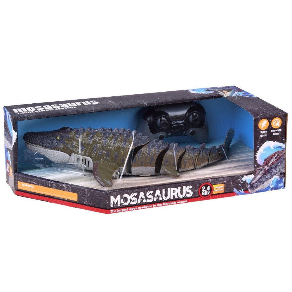 RC Dinosaurus Mosasaurus Vodný Dinosaurus 40cm na diaľkové ovládnie, pláva vo vode