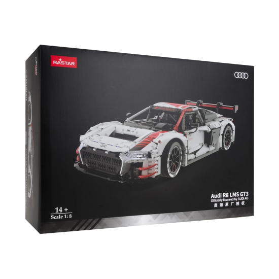 Rastar Stavvebnica Auto Audi R8 LMS GT3 1:8 56cm, biele