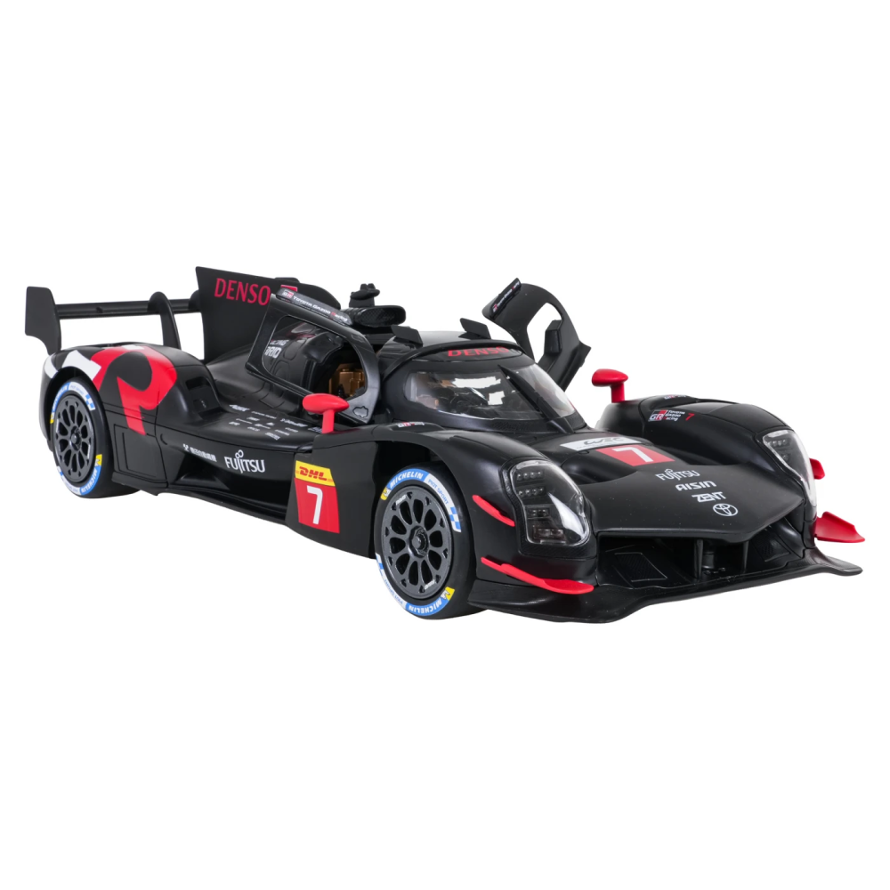 Rastar RC Auto Toyota GAZOO Racing GR010 Hybrid na diaľkové ovládanie, čierne