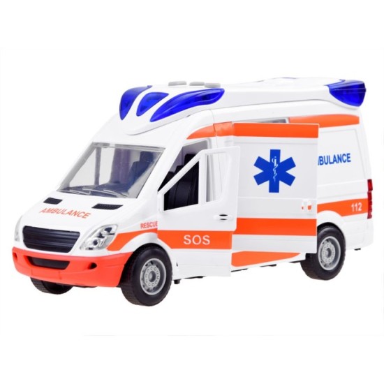 JOKO Sanitka na batérie so svetlom a zvukom + Nosidlá na Kolieskach