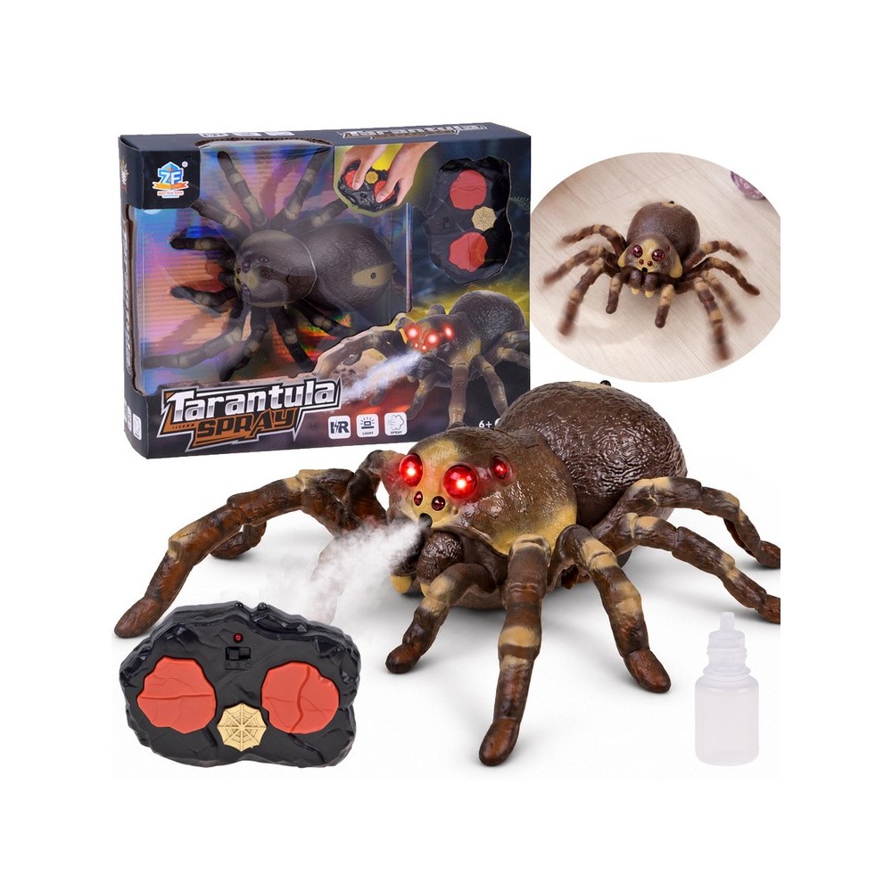 JOKO RC Pavúk TARANTULA spider na diaľkové ovládanie, so svetlom a Dymovým Efektom