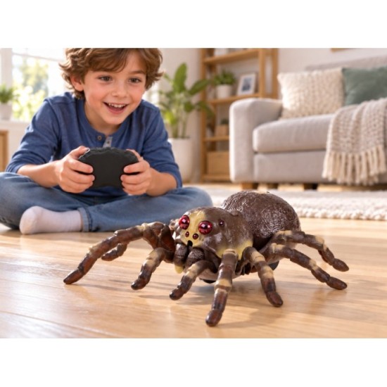 JOKO RC Pavúk TARANTULA spider na diaľkové ovládanie, so svetlom a Dymovým Efektom