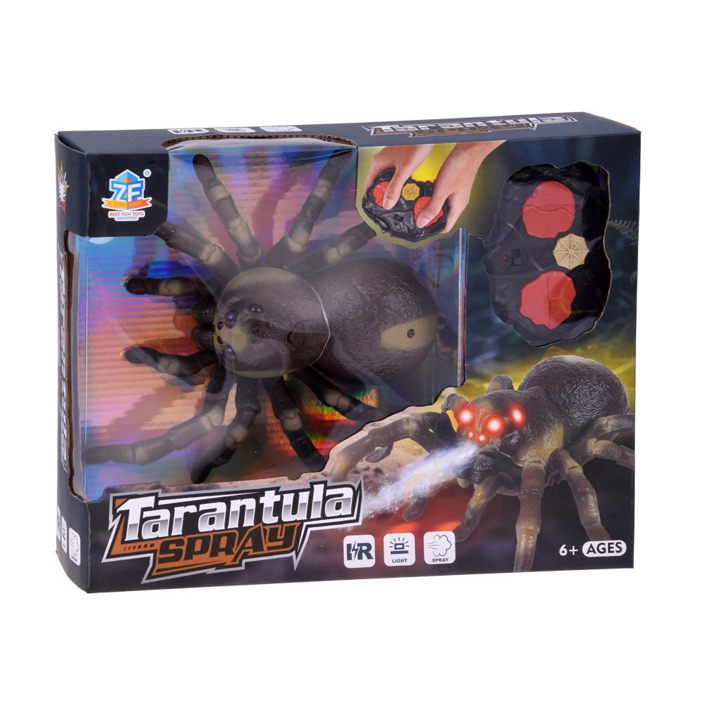 JOKO RC Pavúk TARANTULA spider na diaľkové ovládanie, so svetlom a Dymovým Efektom