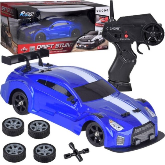 JOKO RC Rýchle Auto s Driftom, Dymový Efekt, rýchlosť 18km/h, dosah 50 m na diaľkové ovládanie, modré